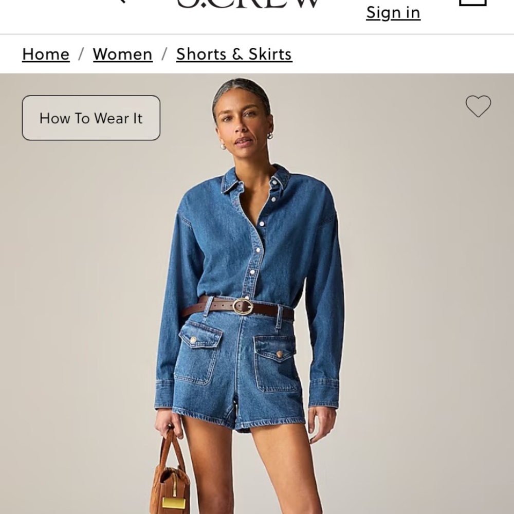J. Crew Classic Blue Jean Shorts - Picture 6 of 6